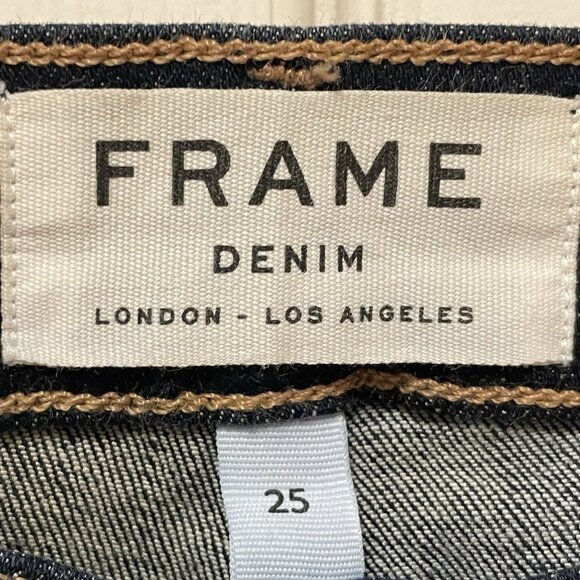 FRAME Le Skinny de Jeanne Dark Wash Skinny Ankle Jeans Size 25 - Picture 2 of 5